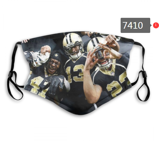 NFL 2020 New Orleans Saints #65 Dust mask with filter